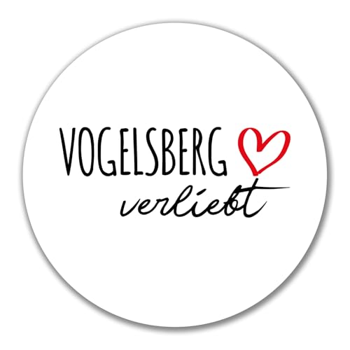 Huuraa Aufkleber Vogelsberg verliebt Geschenk 10cm Sticker Vogelsberg Geschenkidee von Huuraa