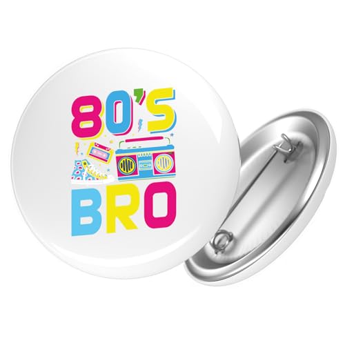 Huuraa Button 80's Bro Retro Geschenk Größe 25mm 80's Bro Geschenkidee Huuraa Button 80's Bro Retro Geschenk Größe 25mm 80's Bro Geschenkidee von Huuraa