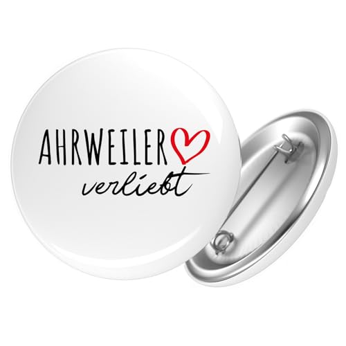Huuraa Button Ahrweiler verliebt Geschenk Größe 25mm Ahrweiler Geschenkidee von Huuraa