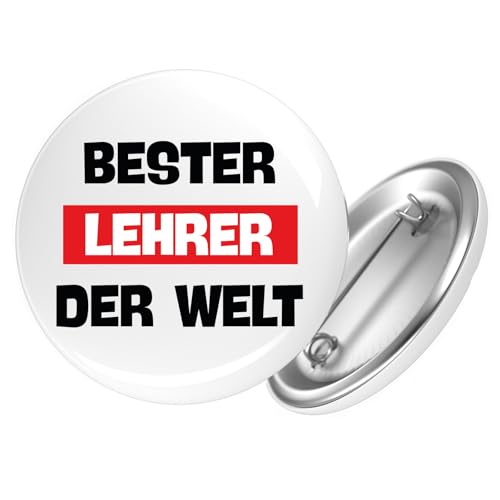 Huuraa Button Bester Lehrer der Welt Geschenk Größe 25mm Bester Lehrer Geschenkidee Huuraa Button Bester Lehrer der Welt Geschenk Größe 25mm Bester Lehrer Geschenkidee von Huuraa