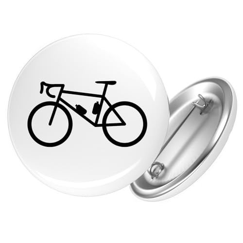 Huuraa Ansteckbutton Bike Fahrrad Geschenk Größe 59mm Bike Accessoire von Huuraa