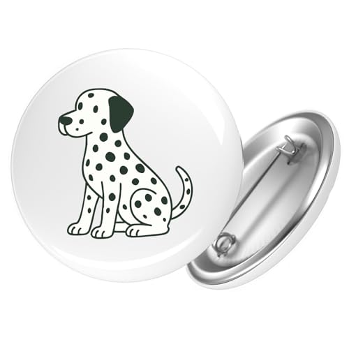 Huuraa Button Dalmatiner Comic Dotti Geschenk Größe 25mm Dalmatiner Geschenkidee von Huuraa
