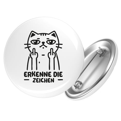 Huuraa Button Erkenne die Zeichen grimmige Katze Geschenk Größe 25mm Erkenne die Zeichen Geschenkidee Huuraa Button Erkenne die Zeichen grimmige Katze Geschenk Größe 25mm Erkenne die Zeichen Geschenkidee von Huuraa