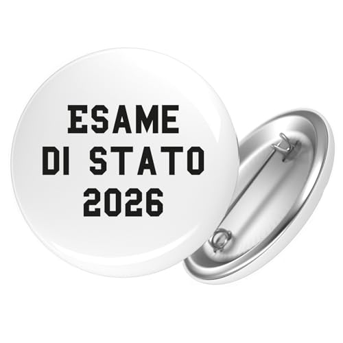 Huuraa Button Esame di Stato 2026 Abschluss Italien Geschenk Größe 25mm Anstecker Esame di Stato 2026 Geschenkidee von Huuraa