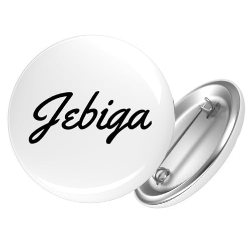 Huuraa Button Jebiga Balkan Schriftzug Geschenk Größe 25mm Anstecker Jebiga Geschenkidee von Huuraa