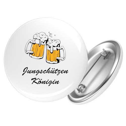Huuraa Button Jungschützenkönigin Schützenfest Geschenk Größe 25mm Jungschützenkönigin Geschenkidee von Huuraa
