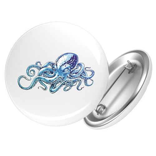 Huuraa Button Kraken Fabelwesen Geschenk Größe 25mm Kraken Geschenkidee von Huuraa
