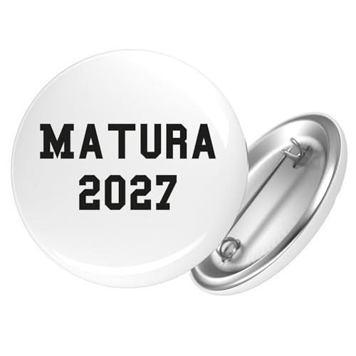 Huuraa Button Matura 2027 Abschluss Österreich/Schweiz Geschenk Größe 25mm Anstecker Matura 2027 Geschenkidee von Huuraa