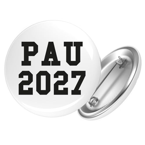 Huuraa Button PAU 2027 Abschluss Spanien Geschenk Größe 25mm Anstecker PAU 2027 Geschenkidee von Huuraa