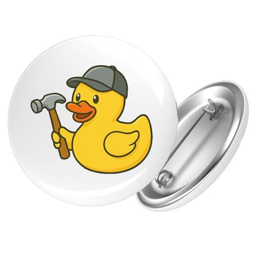 Huuraa Button Quietscheente Handwerk Comic Gummiente Geschenk Größe 25mm Quietscheente Handwerk Geschenkidee von Huuraa