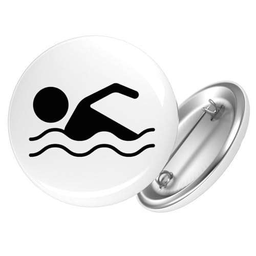 Huuraa Button Schwimmen Silhouette Geschenk Größe 25mm Schwimmen Geschenkidee Huuraa Button Schwimmen Silhouette Geschenk Größe 25mm Schwimmen Geschenkidee von Huuraa