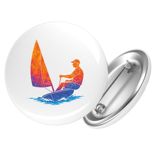 Huuraa Button Segeln bunte Silhouette Geschenk Größe 25mm Segeln Geschenkidee Huuraa Button Segeln bunte Silhouette Geschenk Größe 25mm Segeln Geschenkidee von Huuraa