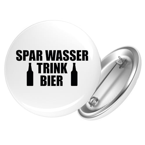 Huuraa Button Spar Wasser Trink Bier Bierflasche Ansteckbutton Größe 25mm mit lustigem Motiv für alle Biertrinker Geschenk Idee für Freunde und Familie Huuraa Button Spar Wasser Trink Bier Bierflasche Ansteckbutton Größe 25mm mit lustigem Motiv für alle Biertrinker Geschenk Idee für Freunde und Familie von Huuraa