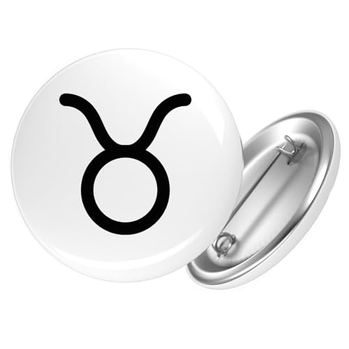 Huuraa Button Stier Sternzeichen Zeichen Geschenk Größe 25mm Stier Geschenkidee Huuraa Button Stier Sternzeichen Zeichen Geschenk Größe 25mm Stier Geschenkidee von Huuraa