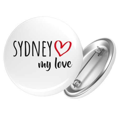 Huuraa Button Sydney my love Geschenk Größe 25mm Anstecker Sydney Geschenkidee Huuraa Button Sydney my love Geschenk Größe 25mm Anstecker Sydney Geschenkidee von Huuraa