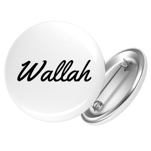 Huuraa Button Wallah arabisch Schriftzug Geschenk Größe 25mm Anstecker Wallah Geschenkidee von Huuraa