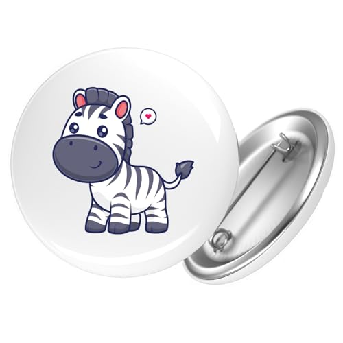 Huuraa Button Zebra Comic Geschenk Größe 25mm Zebra Geschenkidee Huuraa Button Zebra Comic Geschenk Größe 25mm Zebra Geschenkidee von Huuraa