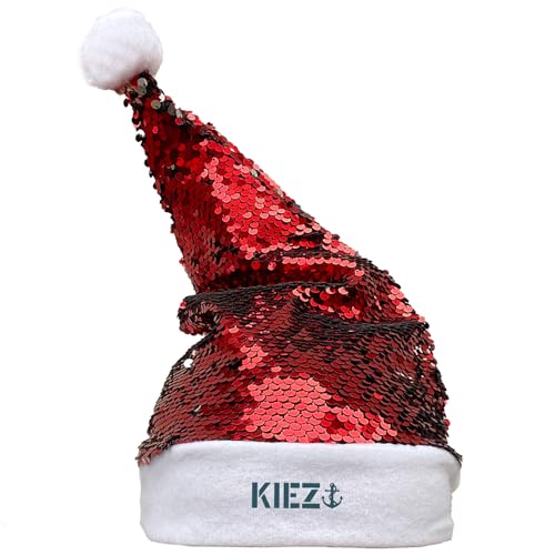 Huuraa Nikolausmütze Kiez Anker Geschenk Pailletten Rot/Weiß Filz Kiez Anker Mitbringsel von Huuraa