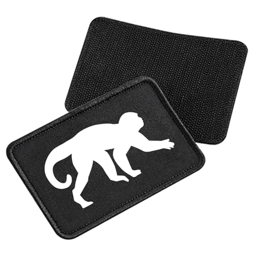 Huuraa Patch AFFE Silhouette Geschenk Black AFFE Präsent Huuraa Patch AFFE Silhouette Geschenk Black AFFE Präsent von Huuraa