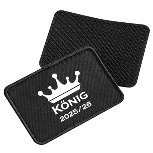 Huuraa Patch König 2025/26 Schützenkönig Geschenk Black König 2025/26 Präsent Huuraa Patch König 2025/26 Schützenkönig Geschenk Black König 2025/26 Präsent von Huuraa