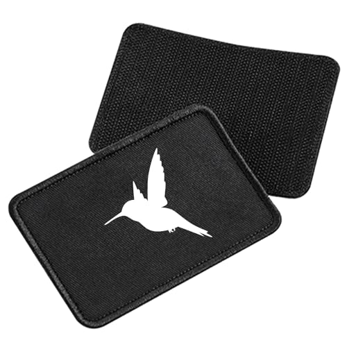 Huuraa Patch Kolibri Silhouette Geschenk Black Kolibri Präsent Huuraa Patch Kolibri Silhouette Geschenk Black Kolibri Präsent von Huuraa