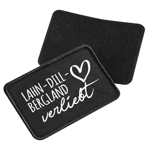 Huuraa Patch Lahn-Dill-Bergland verliebt Geschenk Black Lahn-Dill-Bergland Präsent von Huuraa
