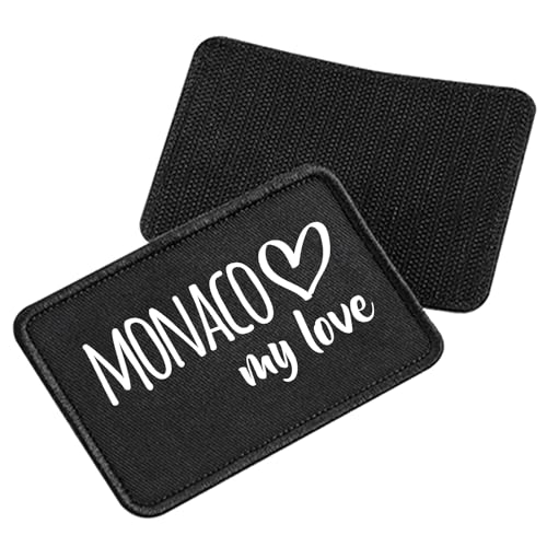Huuraa Patch Monaco My Love Geschenk Black Monaco Präsent Huuraa Patch Monaco My Love Geschenk Black Monaco Präsent von Huuraa