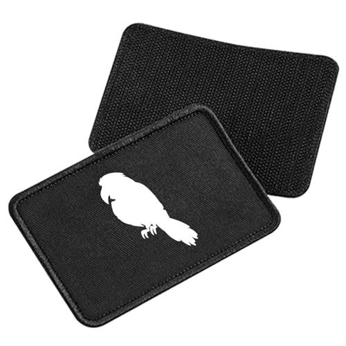 Huuraa Patch Papagei Silhouette Geschenk Black Papagei Präsent Huuraa Patch Papagei Silhouette Geschenk Black Papagei Präsent von Huuraa