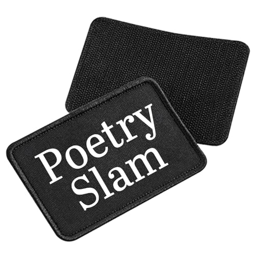 Huuraa Patch Poetry Slam Schriftzug Geschenk Black Poetry Slam Präsent Huuraa Patch Poetry Slam Schriftzug Geschenk Black Poetry Slam Präsent von Huuraa