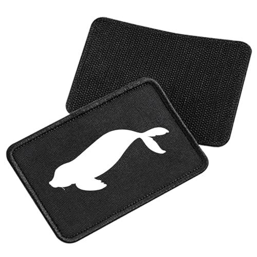 Huuraa Patch Robbe Silhouette Geschenk Black für Mütze Robbe Präsent Huuraa Patch Robbe Silhouette Geschenk Black für Mütze Robbe Präsent von Huuraa