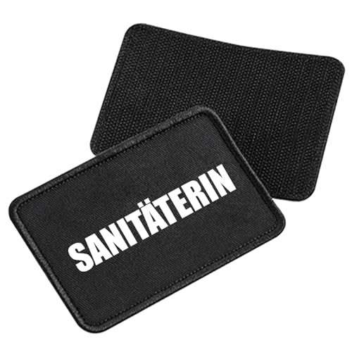 Huuraa Patch Sanitäterin Schriftzug Geschenk Black Sanitäterin Präsent Huuraa Patch Sanitäterin Schriftzug Geschenk Black Sanitäterin Präsent von Huuraa