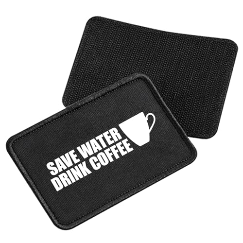 Huuraa Patch Save Water Drink Coffee Kaffeetasse Geschenk Black Save Water Drink Coffee Präsent Huuraa Patch Save Water Drink Coffee Kaffeetasse Geschenk Black Save Water Drink Coffee Präsent von Huuraa