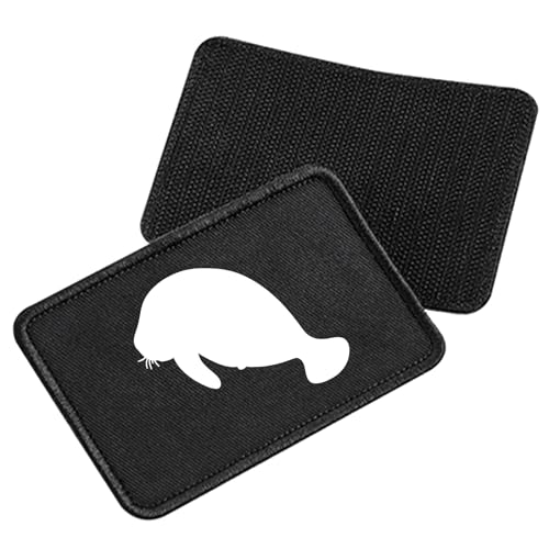 Huuraa Patch Seekuh Silhouette Geschenk Black Seekuh Präsent von Huuraa