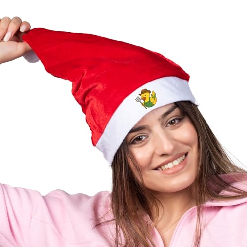 Huuraa Weihnachtsmütze Quietscheente Landwirtschaft Comic Gummiente Geschenk Rot/Weiß Filz Quietscheente Landwirtschaft Geschenkidee Huuraa Weihnachtsmütze Quietscheente Landwirtschaft Comic Gummiente Geschenk Rot/Weiß Filz Quietscheente Landwirtschaft Geschenkidee von Huuraa