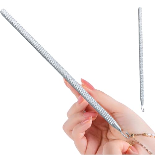 Bracelet Helper, Chain Bracelet Hook Clasp Tool, 6 Inches Compact Metal Jewelry, Wearing Assistance Helper for Home Business Vacation Wedding Birthday Festivals, Silver von Huvqianu