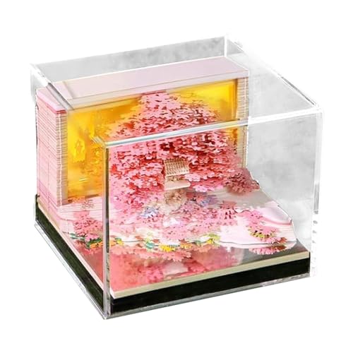 Huvqianu 3D-Kalender, 3D-Kalender, zum Abreißen, Natur-Thema, Blumenbaumhaus, Notizblock für Klassenzimmer, Zuhause, Urlaub, Schule, Workout Huvqianu 3D-Kalender, 3D-Kalender, zum Abreißen, Natur-Thema, Blumenbaumhaus, Notizblock für Klassenzimmer, Zuhause, Urlaub, Schule, Workout von Huvqianu