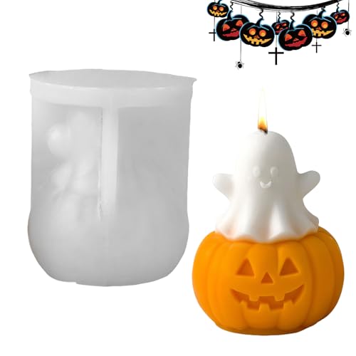 Huvqianu 3D-Kürbis-Silikonform – 3D-Halloween-Geist, stehender Kürbis, Zement, Gießformen, leicht zu lösen, Bastelhilfe für Seife, Muffin, Schokolade, , Kerzen, Ton, Dessert Huvqianu 3D-Kürbis-Silikonform – 3D-Halloween-Geist, stehender Kürbis, Zement, Gießformen, leicht zu lösen, Bastelhilfe für Seife, Muffin, Schokolade, , Kerzen, Ton, Dessert von Huvqianu