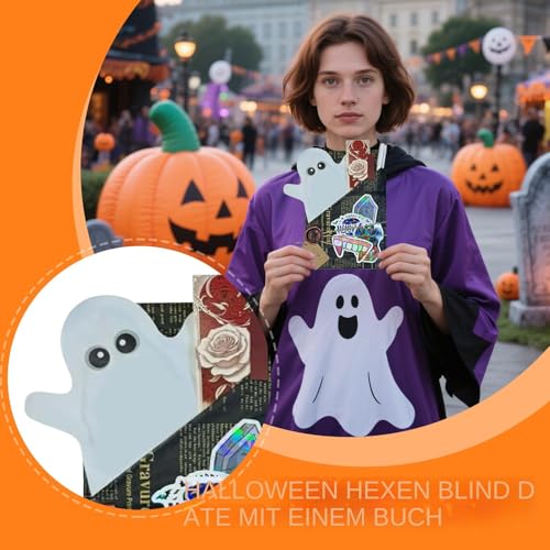 Huvqianu Blind Date Mit Einem Buch,Halloween Mystery Buch Überraschungslektüre - Handgemachte Geschenke Für Leseratten Zum Verschenken Bei Festen von Huvqianu