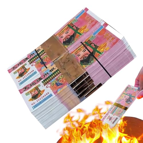Huvqianu Joss-Papier,Traditionelles Geistergeld - Für Die Dekoration Während Der Feiertage Für Das Geisterfest Für Segnungen Für Das Leben Nach Dem Tod Für Die Verehrung Der Ahnen Für Gedenkfeiern Und Huvqianu Joss-Papier,Traditionelles Geistergeld - Für Die Dekoration Während Der Feiertage Für Das Geisterfest Für Segnungen Für Das Leben Nach Dem Tod Für Die Verehrung Der Ahnen Für Gedenkfeiern Und von Huvqianu
