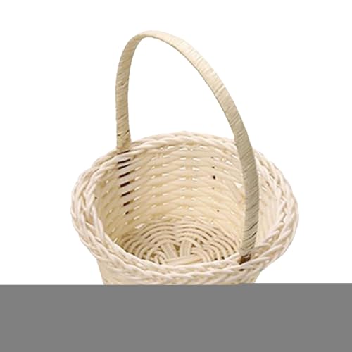 Huvqianu Mini gewebte Körbe | geflochtener Rattankorb für Hochzeit | handgefertigter ästhetischer Aufbewahrungsbehälter Fotografie Requisite für Schlafzimmer Kinderzimmer Hochzeit Weihnachten von Huvqianu