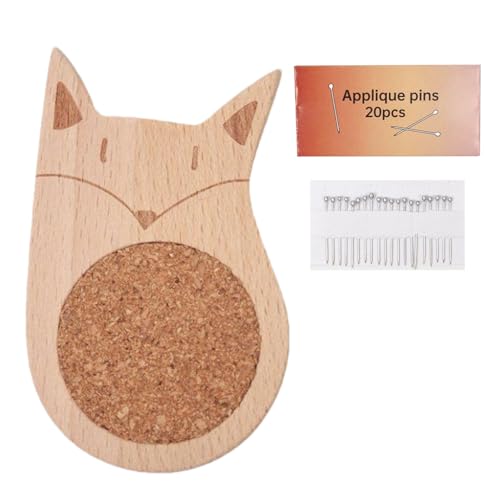 Huvqianu Nadelkissen, niedliches Nadelkissen aus Holz, Strickzubehör für Zuhause, Bett, Arbeit, Flicken, Sticken, Nähen, Nähen, Kleidung, Herstellung Huvqianu Nadelkissen, niedliches Nadelkissen aus Holz, Strickzubehör für Zuhause, Bett, Arbeit, Flicken, Sticken, Nähen, Nähen, Kleidung, Herstellung von Huvqianu