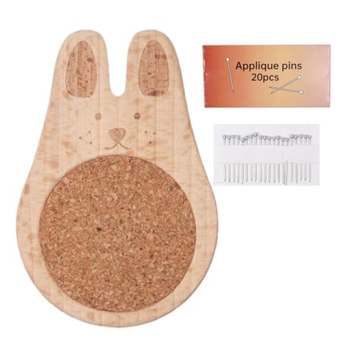 Huvqianu Stecknadelkissen Für Näharbeiten,Hölzerne Nähnadeln Und Kissen - Nähen Sticken Stricken Zubehör Für Zuhause Bett Reparatur Garn von Huvqianu