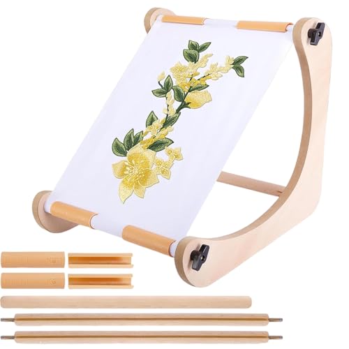 Huvqianu Stickrahmen | Holz Verstellbarer Stickständer - Zubehör Für Handarbeit Nähen Häkeln Reise Huvqianu Stickrahmen | Holz Verstellbarer Stickständer - Zubehör Für Handarbeit Nähen Häkeln Reise von Huvqianu