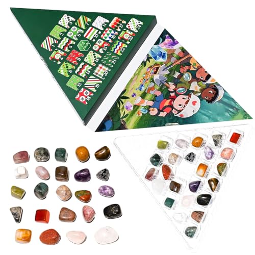 Huvqianu Weihnachtskalender | 24 Tage Schmuckstein Weihnachts Dekokalender,Mineralien Kristalle Geschenk Für Jugendliche Frauen Erwachsene Huvqianu Weihnachtskalender | 24 Tage Schmuckstein Weihnachts Dekokalender,Mineralien Kristalle Geschenk Für Jugendliche Frauen Erwachsene von Huvqianu