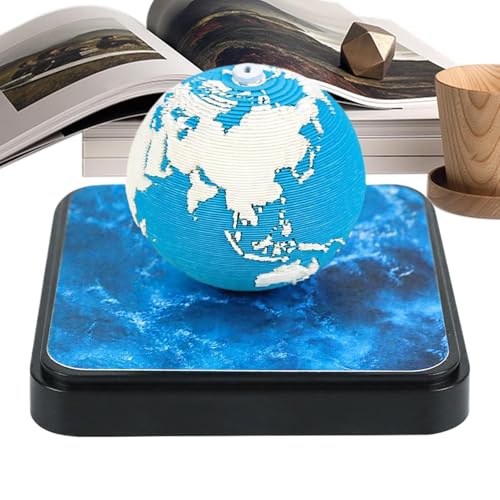 Huvqianu Zeitmess-Kalender – 3D-Papier-Skulptur-Kalender 2026, Notizblock, kreatives Erdthema, Papierskulptur, Schreibwaren für Lehrer, Studenten, Kinder, Erwachsene, Mädchen, , Bücherregal von Huvqianu