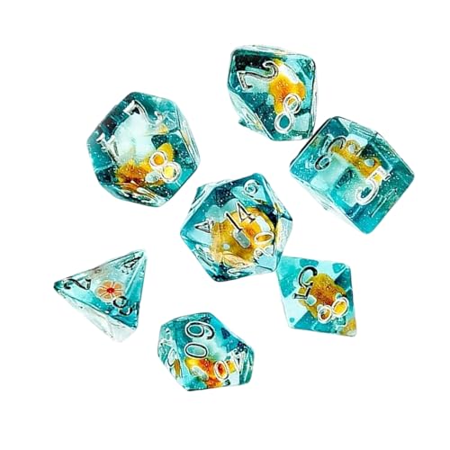 Mushroom Dice for Kids, Polyhedral RPG Dice, Cartoon Game Dice, Colorful Tabletop Set, 7 Piece Collection, Whimsical Design, for Kids and Adults 0.63 Inches Mushroom Dice for Kids, Polyhedral RPG Dice, Cartoon Game Dice, Colorful Tabletop Set, 7 Piece Collection, Whimsical Design, for Kids and Adults 0.63 Inches von Huvqianu