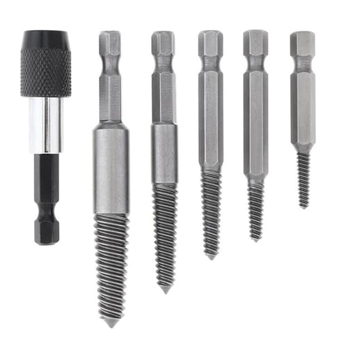 Stripped Screw Remover, Easy Out Extractor, 3.27x2.91in Professional Removal Kit, Authentic Steel Build, Common Drill Fit for Homeowners, Electricians, Hobbyists, Artists, Amateurs Stripped Screw Remover, Easy Out Extractor, 3.27x2.91in Professional Removal Kit, Authentic Steel Build, Common Drill Fit for Homeowners, Electricians, Hobbyists, Artists, Amateurs von Huvqianu