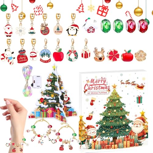Huxibai Adventskalender Armband | Perlenarmband Charm Schmuck | 24 Tage Countdown Schmuck Handgefertigt Huxibai Adventskalender Armband | Perlenarmband Charm Schmuck | 24 Tage Countdown Schmuck Handgefertigt von Huxibai