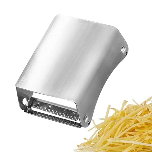 Huxibai Edelstahl Gemüseschäler,Gurkenschneider - Ergonomischer 2-in-1 kompakter Gemüseschneider für Karotten Birnen Salat Küche Restaurant Haushalt Gewerbe von Huxibai