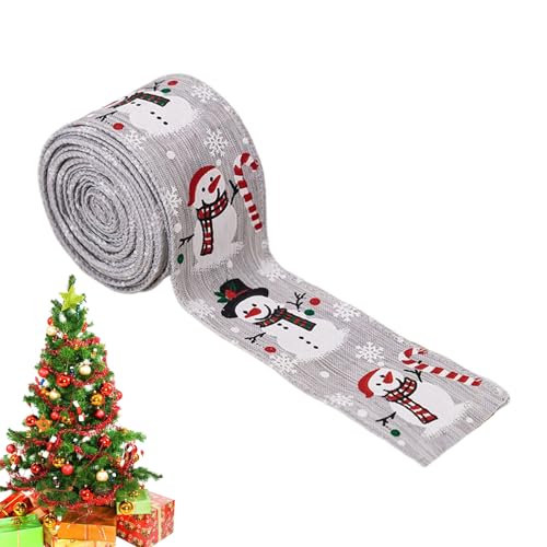 Huxibai Geschenkband,Weihnachtsband | 5 Meter Jutegirlande Dekorationsband für Geschenk Baum Party Blumenschmuck Huxibai Geschenkband,Weihnachtsband | 5 Meter Jutegirlande Dekorationsband für Geschenk Baum Party Blumenschmuck von Huxibai